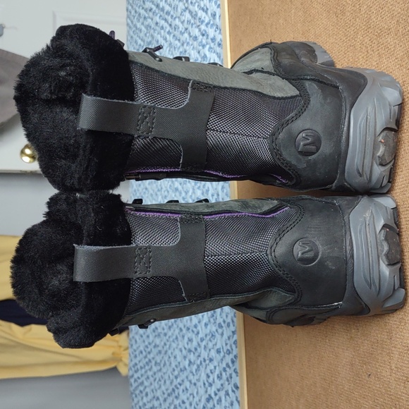 Merrell Thermo Rhea Mid Waterproof Snowboots In Women's Size 9 - Picture 3 of 16